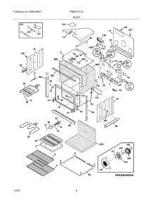 05 - Body parts for Frigidaire Oven FEB30S7DCA from AppliancePartsPros.com