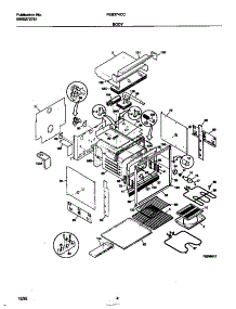 03 - Body parts for Frigidaire Oven FEB374CCS1 from AppliancePartsPros.com