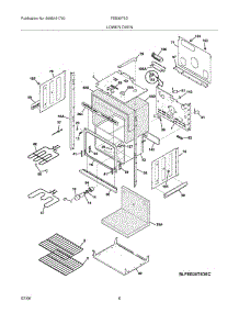 07 - Lower Oven parts for Frigidaire Oven FEB30T5DBC from AppliancePartsPros.com
