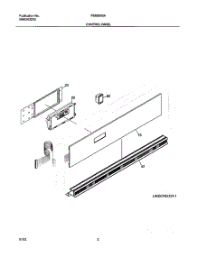 03 - Control Panel parts for Frigidaire Oven FEB30S5ASA from AppliancePartsPros.com