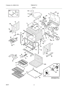 05 - Body parts for Frigidaire Oven FEB30S6FCC from AppliancePartsPros.com