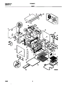 03 - Body parts for Frigidaire Oven FEB386CCSB from AppliancePartsPros.com