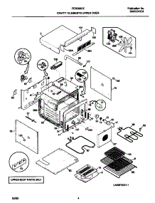 03 - Upper Cavity / Elements parts for Frigidaire Oven FEB398CEBD from AppliancePartsPros.com