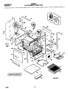 04 - Lower Cavity / Elements parts for Frigidaire Oven FEB398CEBD from AppliancePartsPros.com
