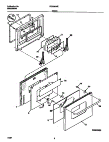 05 - Door parts for Frigidaire Oven FEB398WESA from AppliancePartsPros.com