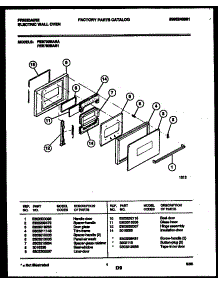 03 - Door Parts parts for Frigidaire Oven FEB703BAB1 from AppliancePartsPros.com