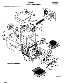 03 - Upper Body parts for Frigidaire Oven FEB798CCSH from AppliancePartsPros.com