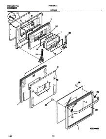 06 - Doors parts for Frigidaire Oven FEB798CCSF from AppliancePartsPros.com