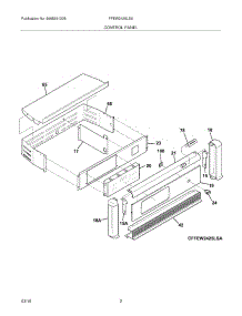 03 - Control Panel parts for Frigidaire Oven FFEW2425LSA from AppliancePartsPros.com