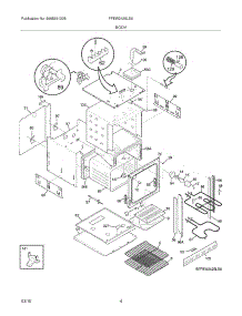 05 - Body parts for Frigidaire Oven FFEW2425LSA from AppliancePartsPros.com