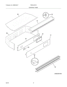03 - Control Panel parts for Frigidaire Oven FGB24L2ECC from AppliancePartsPros.com