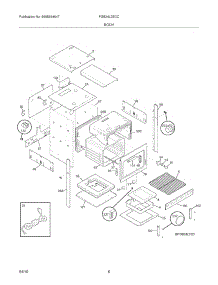 07 - Body parts for Frigidaire Oven FGB24L2ECC from AppliancePartsPros.com
