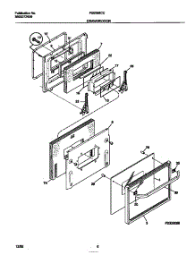 04 - Drawer / Door parts for Frigidaire Oven FEB386CCBA from AppliancePartsPros.com