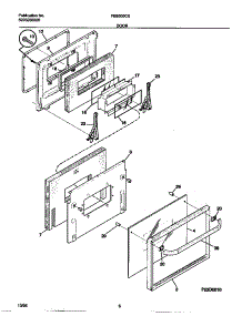 04 - Door parts for Frigidaire Oven FEB500CEBB from AppliancePartsPros.com