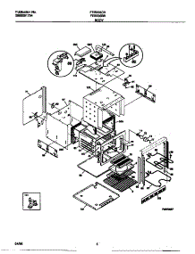 03 - Body parts for Frigidaire Oven FEB556CBSD from AppliancePartsPros.com