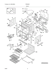 05 - Body parts for Frigidaire Oven FEB30S5EQB from AppliancePartsPros.com