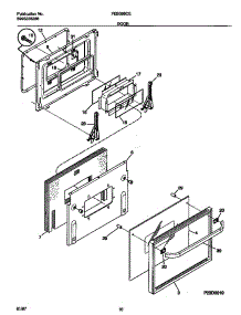 06 - Door parts for Frigidaire Oven FEB398CETA from AppliancePartsPros.com
