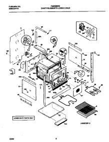 04 - Lower Cavity / Elements parts for Frigidaire Oven FEB398WECD from AppliancePartsPros.com