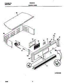 02 - Control Panel parts for Frigidaire Oven FEB500CESI from AppliancePartsPros.com