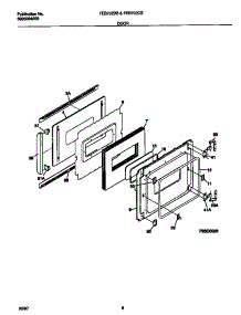 04 - Door parts for Frigidaire Oven FEB702CBSC from AppliancePartsPros.com