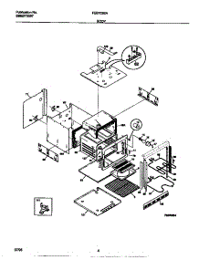 03 - Body parts for Frigidaire Oven FEB703BAB6 from AppliancePartsPros.com