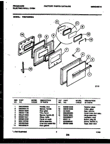 03 - Door Parts parts for Frigidaire Oven FEB754BBBA from AppliancePartsPros.com