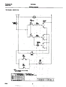 05 - Wiring Diagram parts for Frigidaire Oven FEB703BAB6 from AppliancePartsPros.com
