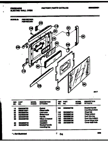 05 - Door Parts parts for Frigidaire Oven FEB702CAS1 from AppliancePartsPros.com