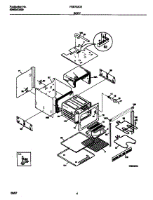 03 - Body parts for Frigidaire Oven FEB702CEBC from AppliancePartsPros.com