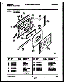 05 - Door Parts parts for Frigidaire Oven FEB702BAB1 from AppliancePartsPros.com