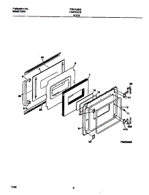 04 - Door parts for Frigidaire Oven FEB702CBS6 from AppliancePartsPros.com