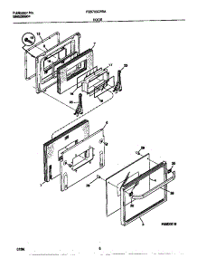 04 - Door parts for Frigidaire Oven FEB703CEBA from AppliancePartsPros.com