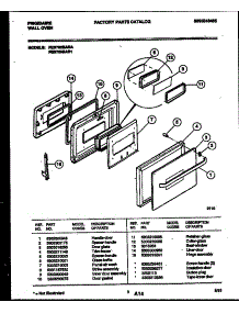 03 - Door Parts parts for Frigidaire Oven FEB755BAB1 from AppliancePartsPros.com