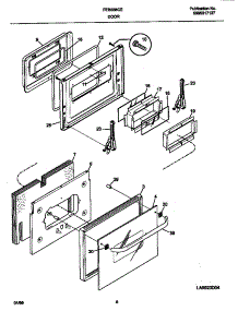 04 - Door parts for Frigidaire Oven FEB556CEBG from AppliancePartsPros.com