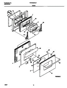 05 - Door parts for Frigidaire Oven FEB789WCCF from AppliancePartsPros.com