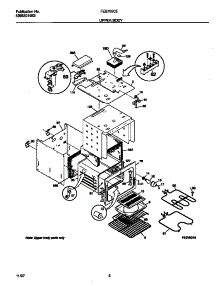 04 - Upper Body parts for Frigidaire Oven FEB755CEBE from AppliancePartsPros.com