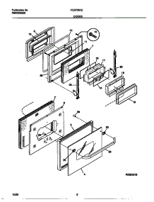 05 - Door parts for Frigidaire Oven FEB755CESB from AppliancePartsPros.com