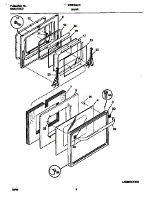 04 - Door parts for Frigidaire Oven FEB789CCSG from AppliancePartsPros.com