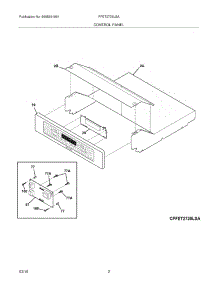 03 - Control Panel parts for Frigidaire Oven FFET2725LSA from AppliancePartsPros.com