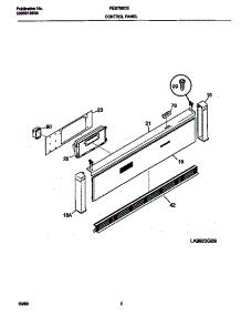 02 - Control Panel parts for Frigidaire Oven FEB786CESG from AppliancePartsPros.com