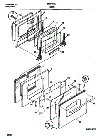 05 - Doors parts for Frigidaire Oven FEB798WCCH from AppliancePartsPros.com