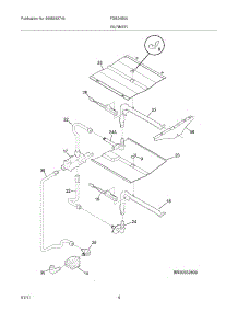 05 - Burner parts for Frigidaire Oven FGB24S5ASE from AppliancePartsPros.com