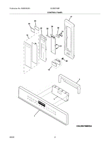 03 - Control Panel parts for Frigidaire Oven GLEB27M9FSD from AppliancePartsPros.com