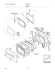 09 - Doors parts for Frigidaire Oven GLEB27M9FSD from AppliancePartsPros.com