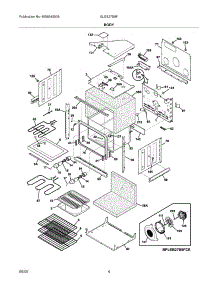 05 - Body parts for Frigidaire Oven GLEB27S9FSD from AppliancePartsPros.com