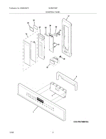 03 - Control Panel parts for Frigidaire Oven GLEB27M9FBA from AppliancePartsPros.com