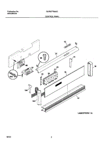 03 - Control Panel parts for Frigidaire Oven GLEB27T8ASC from AppliancePartsPros.com