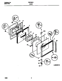04 - Door parts for Frigidaire Oven FEB786CEBG from AppliancePartsPros.com