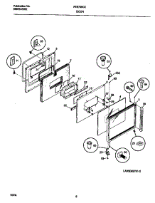 04 - Door parts for Frigidaire Oven FEB786CEBH from AppliancePartsPros.com