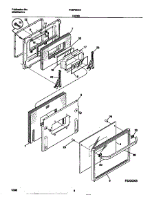 04 - Door parts for Frigidaire Oven FEB789CCSD from AppliancePartsPros.com